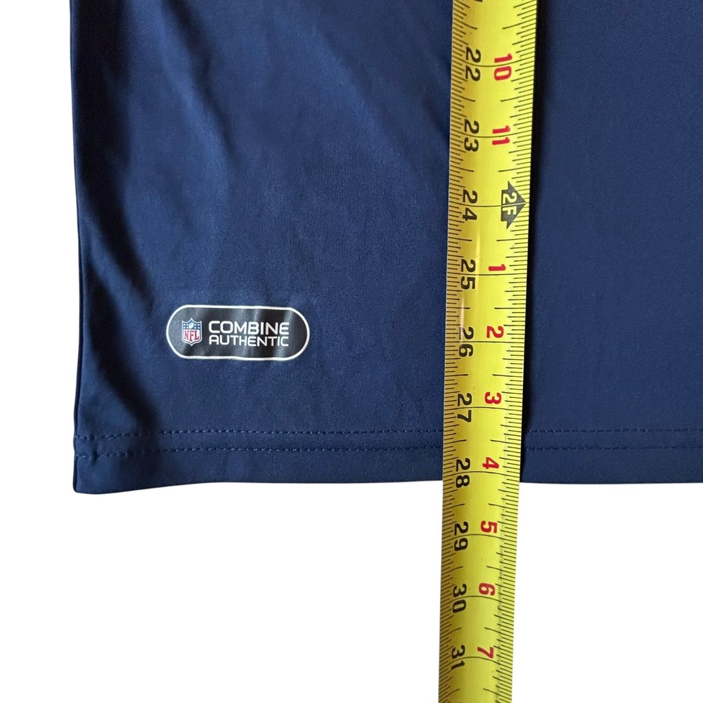 New Era Dallas Cowboys Mens Large Navy Blue Combine Training Long Sleeve Shirt - Picture 6 of 7